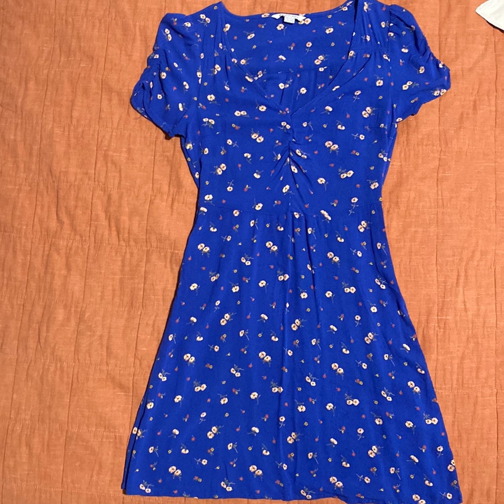 American eagle blue floral dress